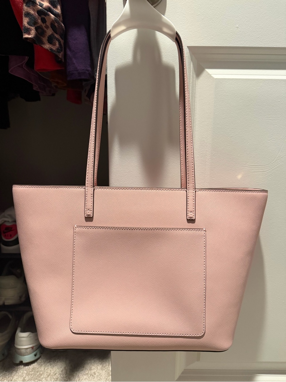 Tory Burch Blush Pink Saffiano Leather Tote - Picture 2 of 10